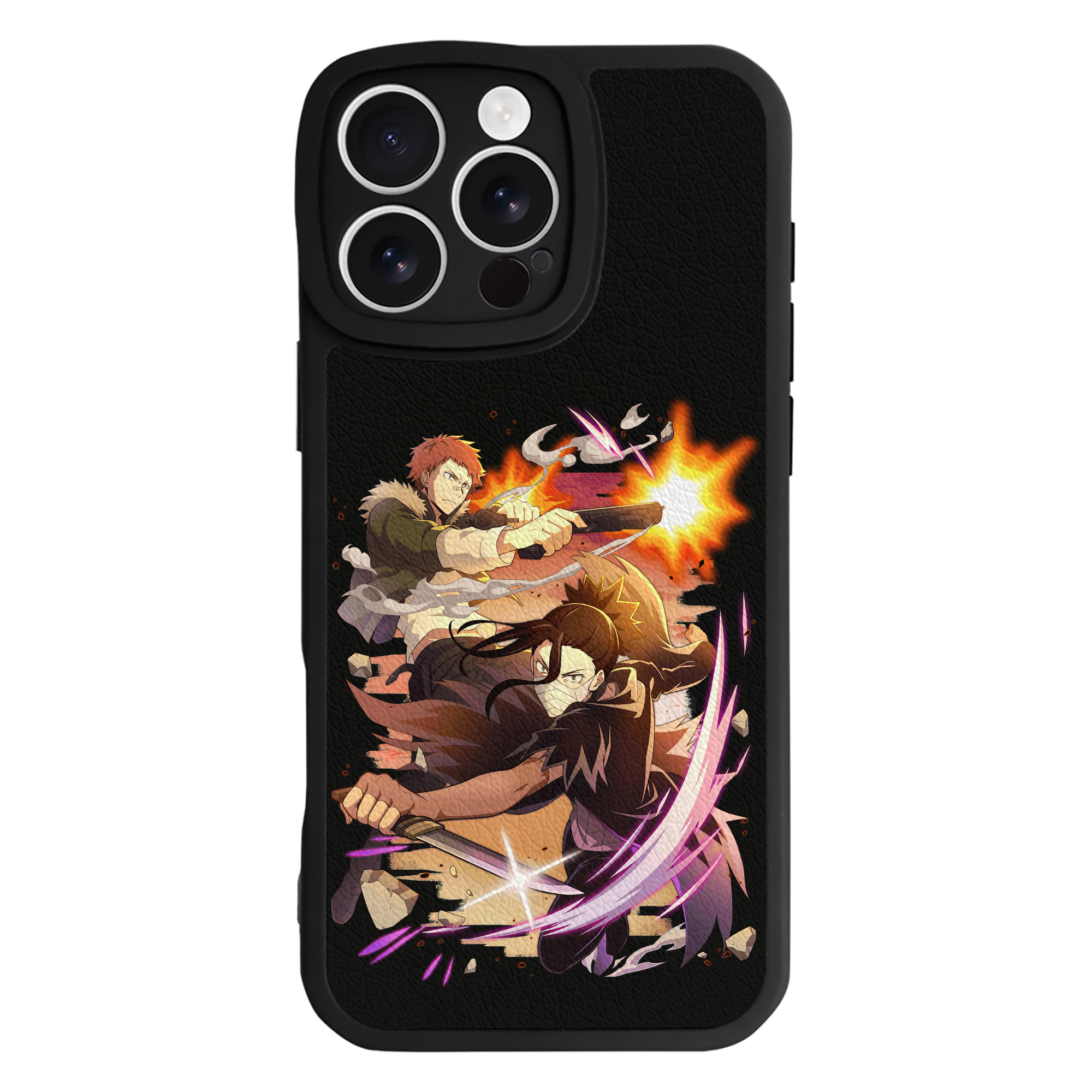 （画像用） 文豪ストレイドッグス Bungo Stray Dogs 【iPhone 16シリーズ対応】シリコンスマホケース（レザー調） 材質：シリコン